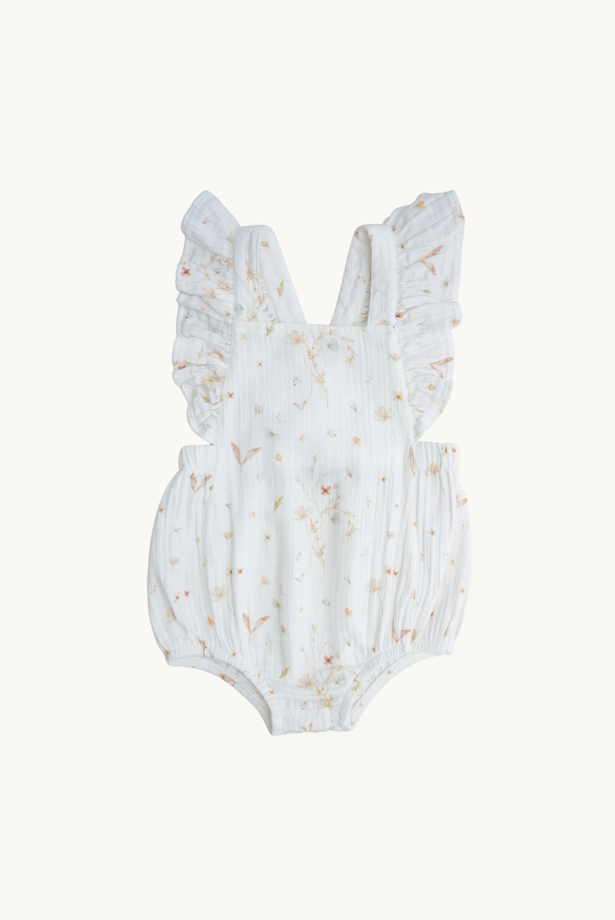 Eli & Nev lillemustriga puuvillamusliinist romper toote pilt